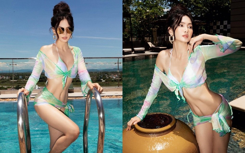 At the age of 41, supermodel Anh Thu dresses up to show off her hot figure 3